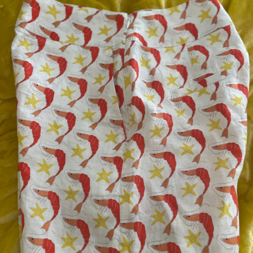 Boden Linen Shrimp and Starfish Print Shorts. Size 4 NWT - Picture 8 of 8